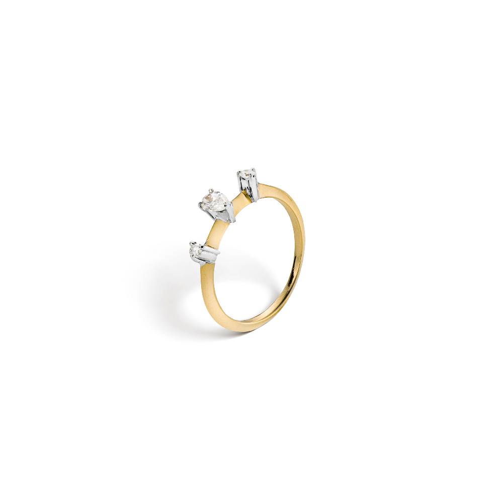 Paola Grande Gioielli BALANCE Anello 'Balance' oro giallo con goccia Fino Al -60%