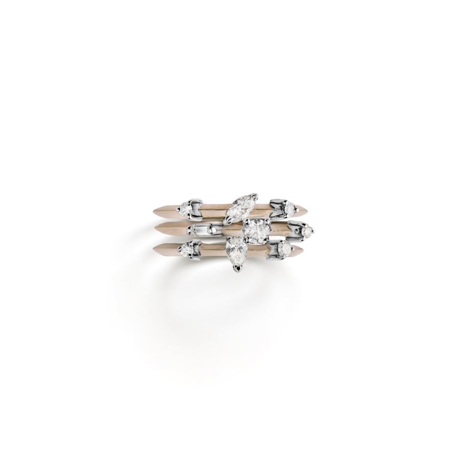 Paola Grande Gioielli BALANCE Anello 'Balance' oro rosa con marquise Prezzo Ridotto
