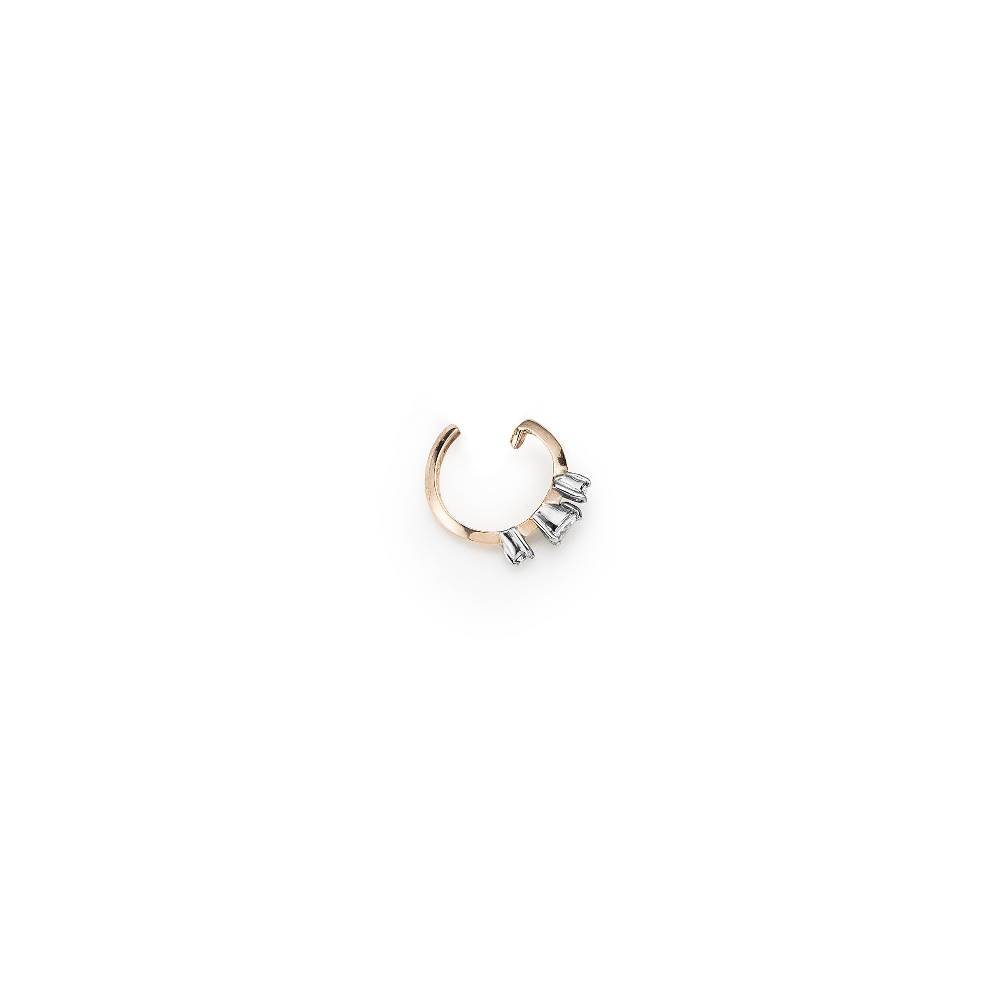 Paola Grande Gioielli BALANCE Ear cuff 'Balance' oro rosa con diamante taglio goccia Negozi Online