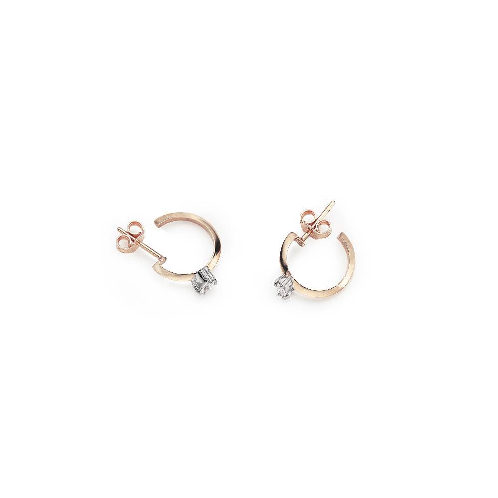 Paola Grande Gioielli BALANCE Cerchietti 'Balance' in oro rosa con marquise Fino Al -60%