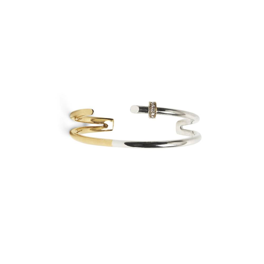 Paola Grande Gioielli NEON Bracciale 'Neon' 2 elementi con bullone e pavè Fino Al -60%