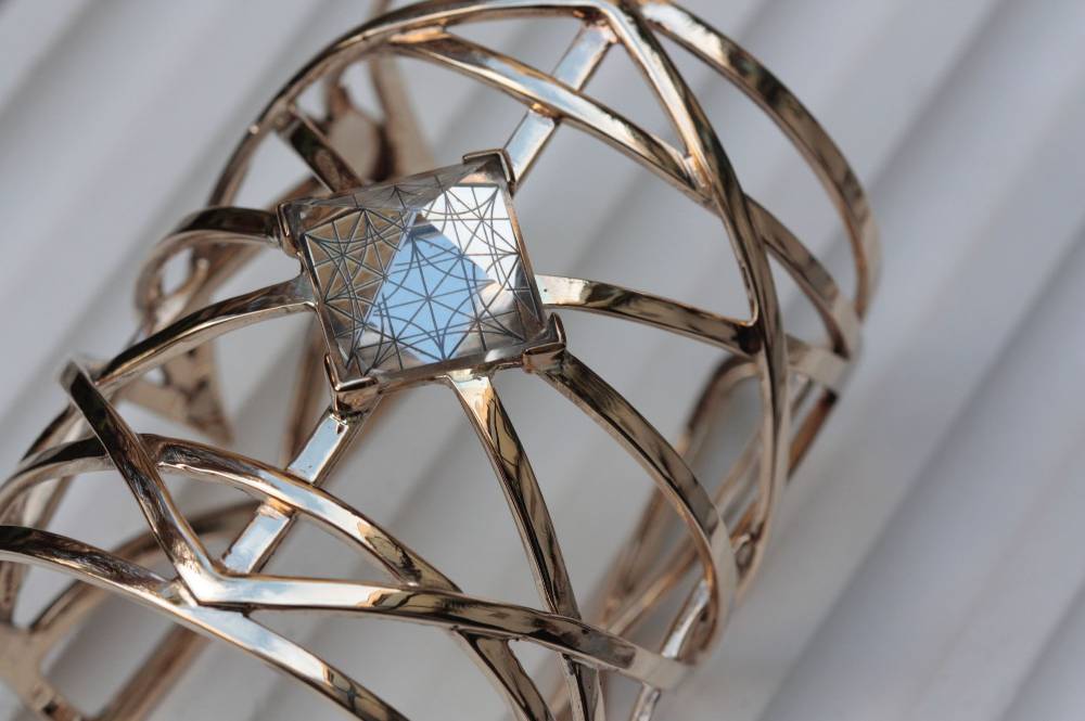 Paola Grande Gioielli GRIGLIE Bracciale 'Griglie' con piramide Sottocosto