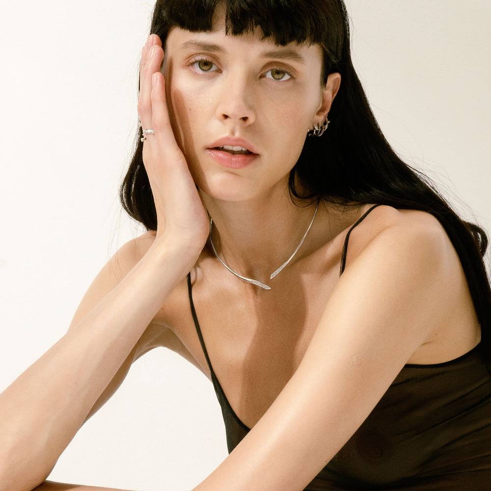 Paola Grande Gioielli REVERSO Collana 'Reverso' oro bianco Consegna Veloce