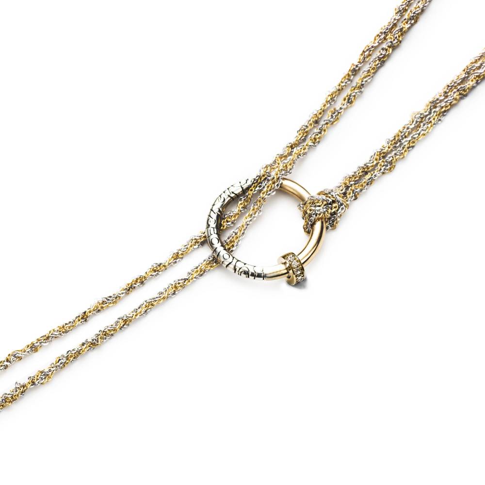 Paola Grande Gioielli NEON Collana|Choker 'Neon' bicolore con pavé Shopping Online