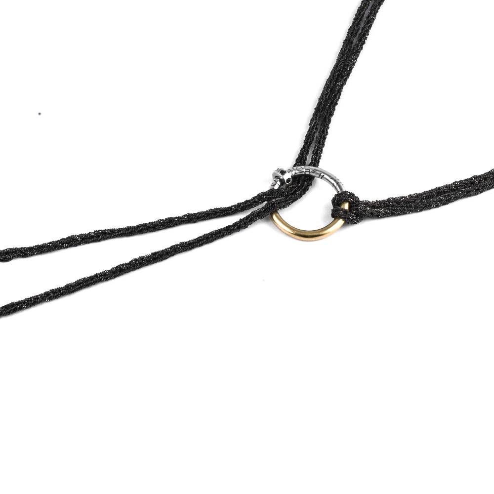 Paola Grande Gioielli NEON Collana/choker 'Neon' con anello e pietre Prezzo Ridotto
