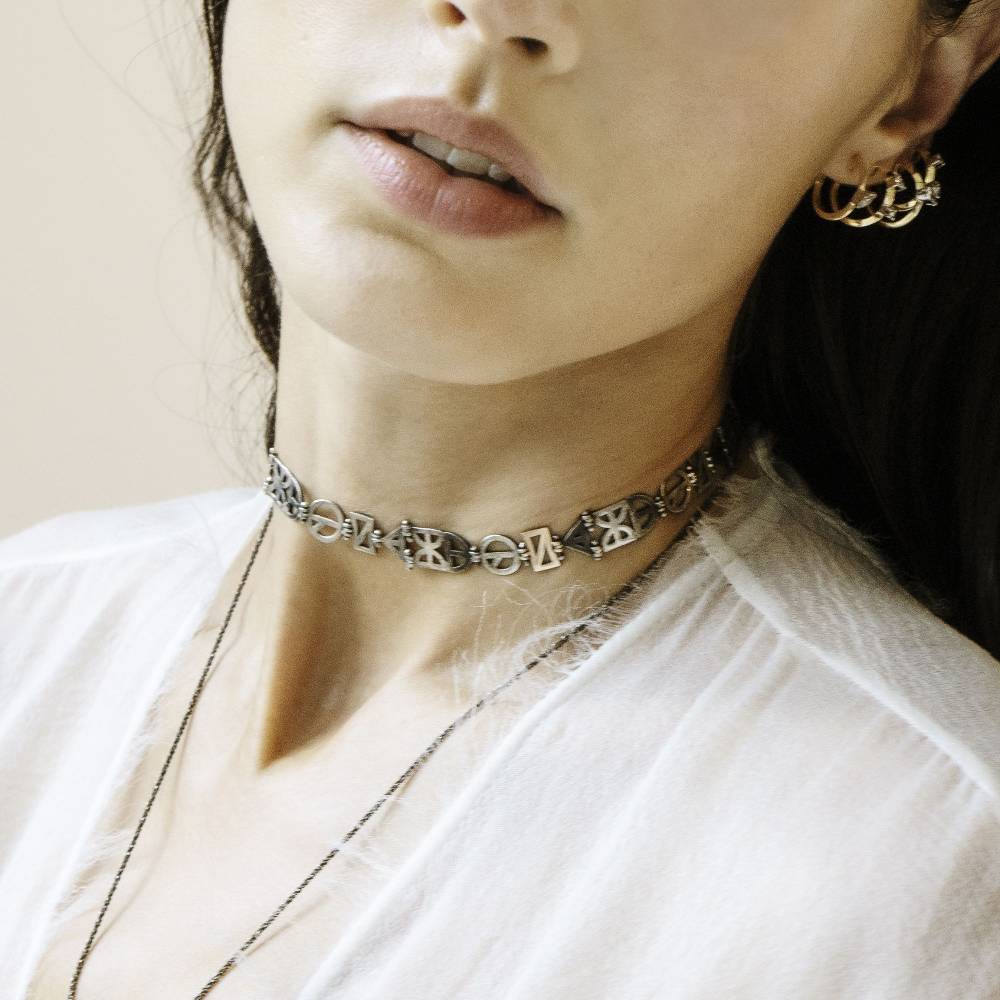 Paola Grande Gioielli NEON Choker Origami Novità