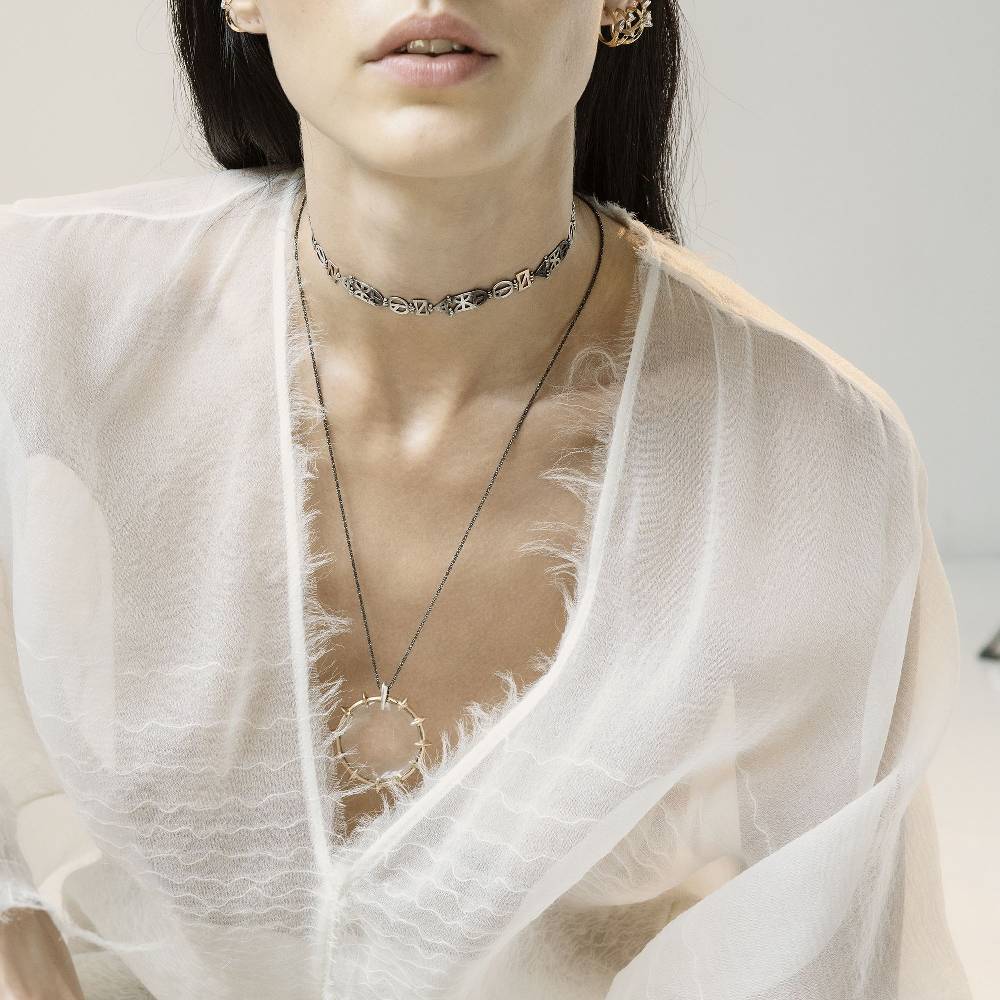 Paola Grande Gioielli NEON Choker Origami Novità