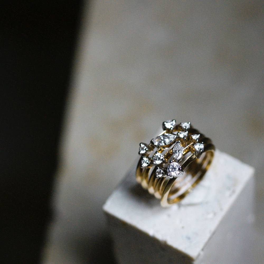 Paola Grande Gioielli BALANCE Anello 'Balance' oro giallo taglii brillante Negozi Online