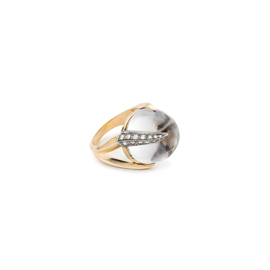 Paola Grande Gioielli SOLIS Anello 'Solis' bicolor con cristallo Shopping Online