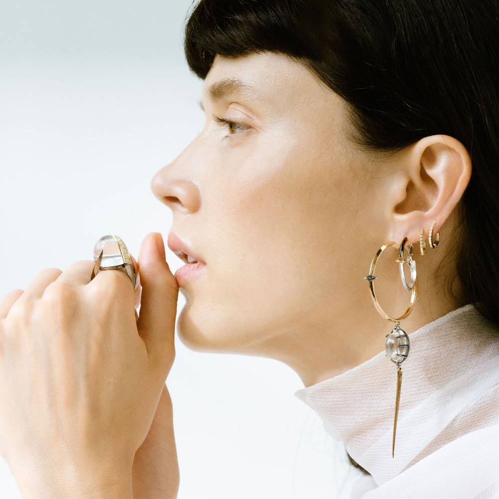 Paola Grande Gioielli SOLIS Anello 'Solis' bicolor con cristallo Shopping Online