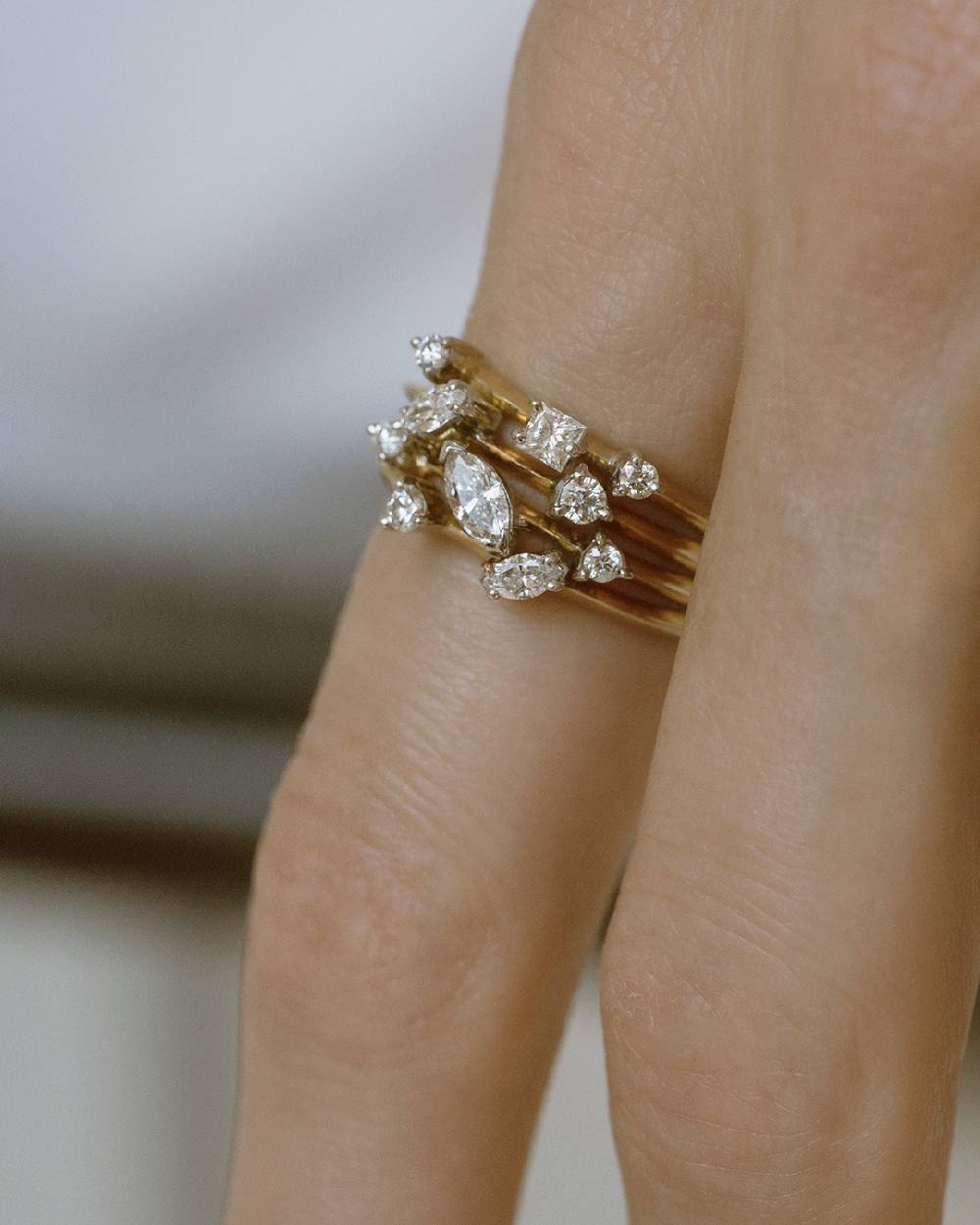 Paola Grande Gioielli BALANCE Anello 'Balance' oro rosa con marquise Nuova