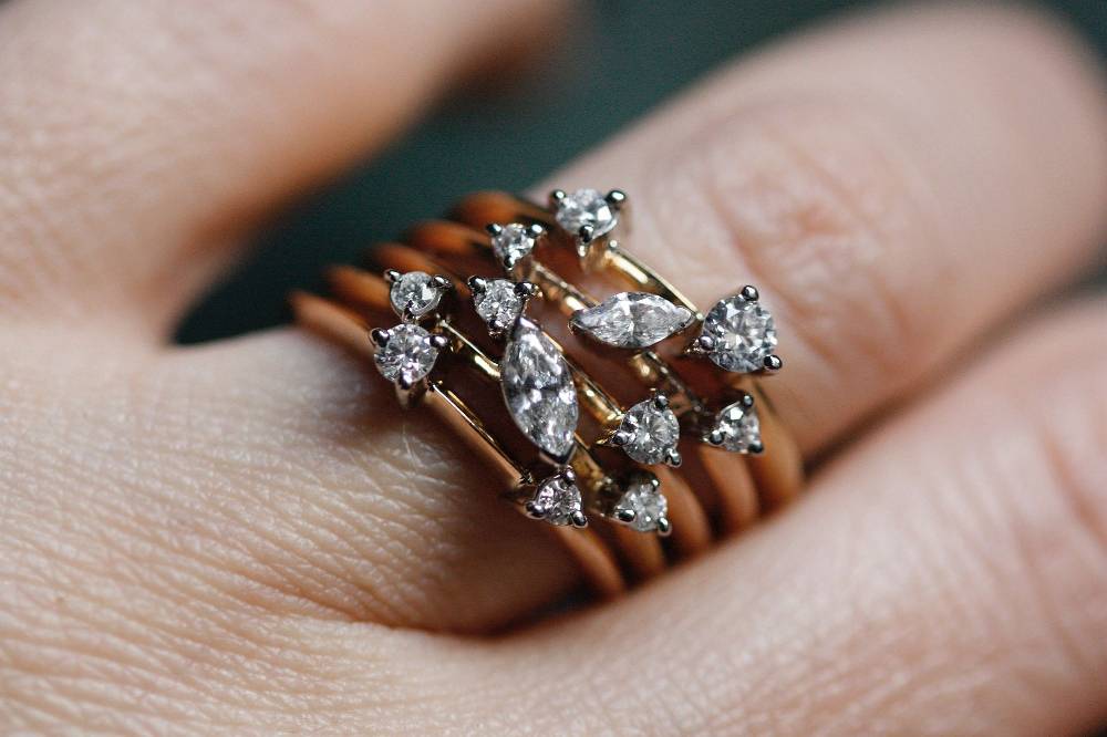 Paola Grande Gioielli BALANCE Anello 'Balance' oro rosa con marquise Italia