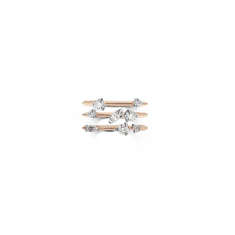 Paola Grande Gioielli BALANCE Anello 'Balance' oro rosa con due diamanti Fino Al -60%