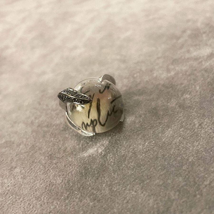 Paola Grande Gioielli SOLIS Anello 'Solis' in argento con cristallo di rocca e zirconi Vendite Flash