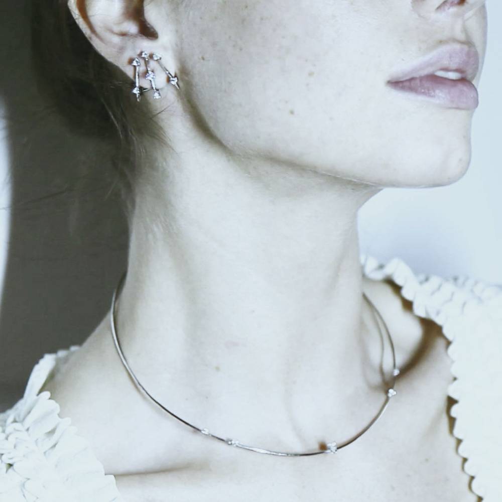 Paola Grande Gioielli BALANCE Orecchini 'Balance' 3 elementi oro bianco Shopping Online