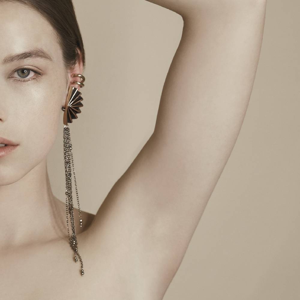 Paola Grande Gioielli ACCESSORI Frange lunghe in argento e pirite Economico