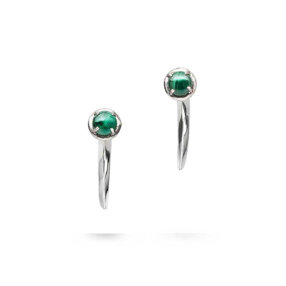 Paola Grande Gioielli UNCINI Uncini con malachite Vendita Calda