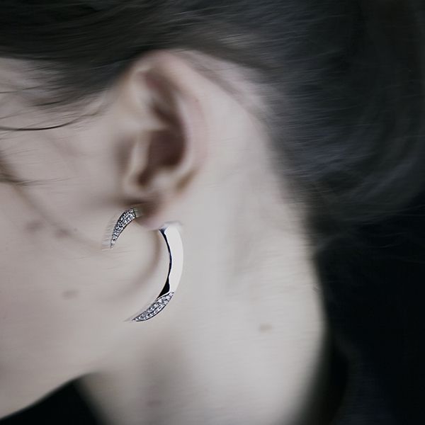 Paola Grande Gioielli UNCINI Uncini in oro bianco e diamanti Qualità Garantita