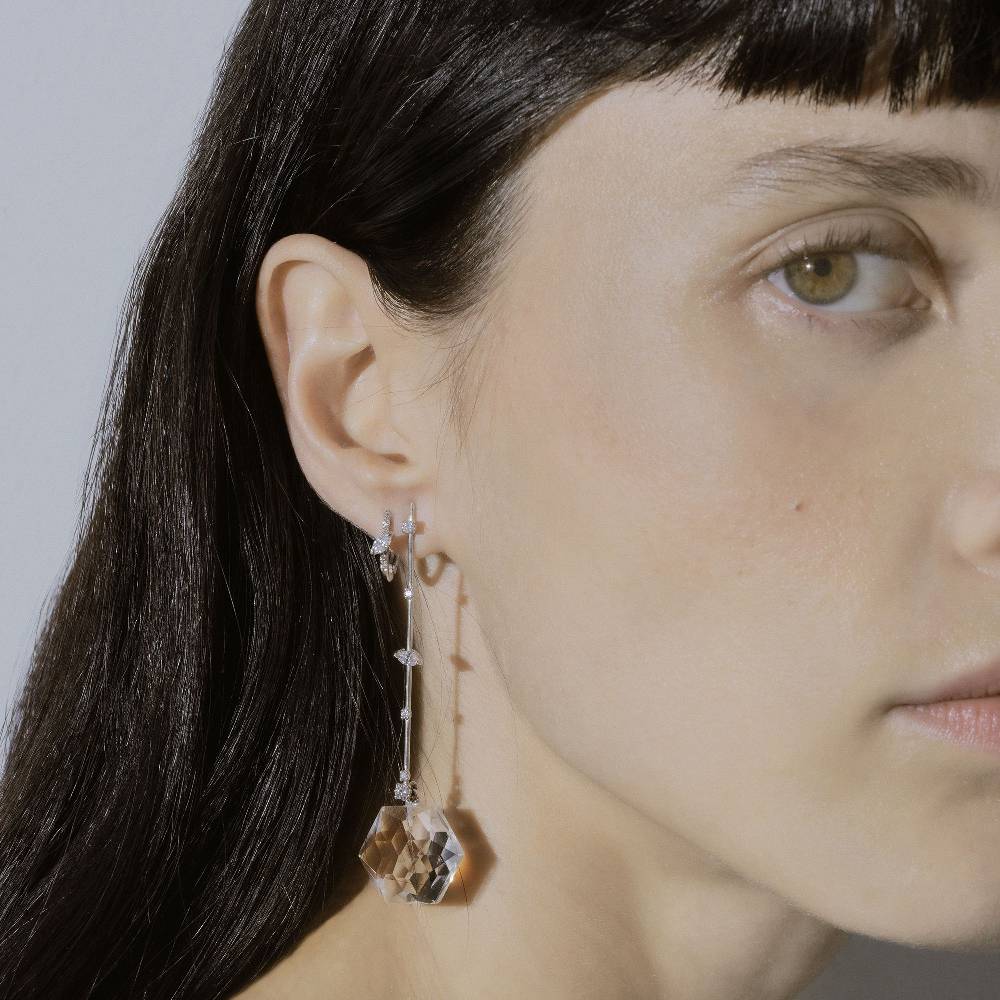 Paola Grande Gioielli AMI Amo oro bianco, diamanti e cristalli Saldi