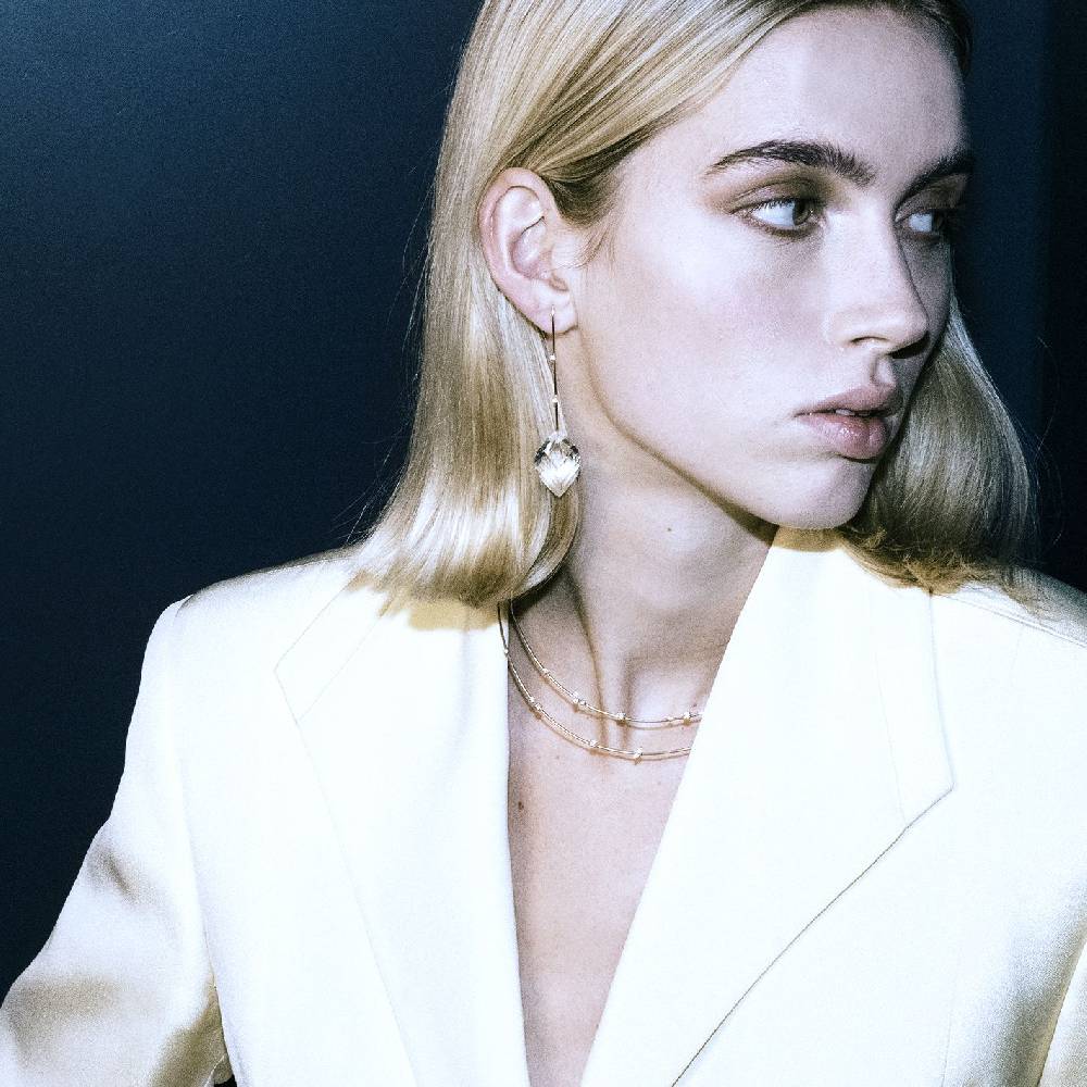 Paola Grande Gioielli AMI Amo in oro rosa e cristalli Offerte