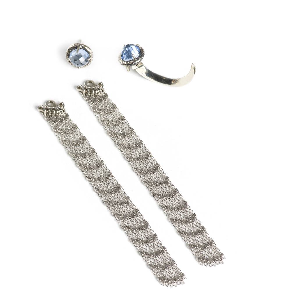 Paola Grande Gioielli ACCESSORI Frangia con ponte in argento Promozione
