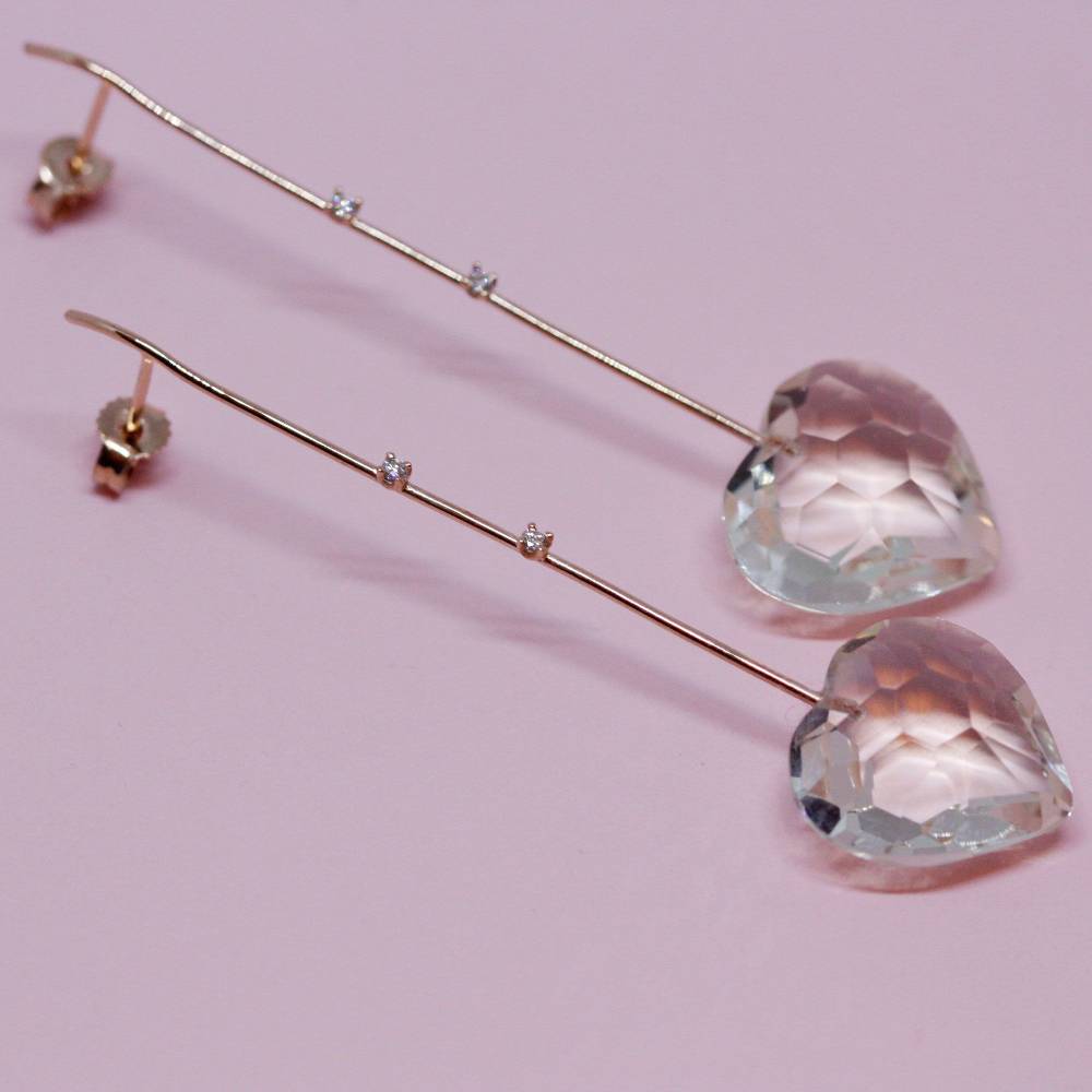 Paola Grande Gioielli AMI 'Amo' oro rosa con cuori Offerta