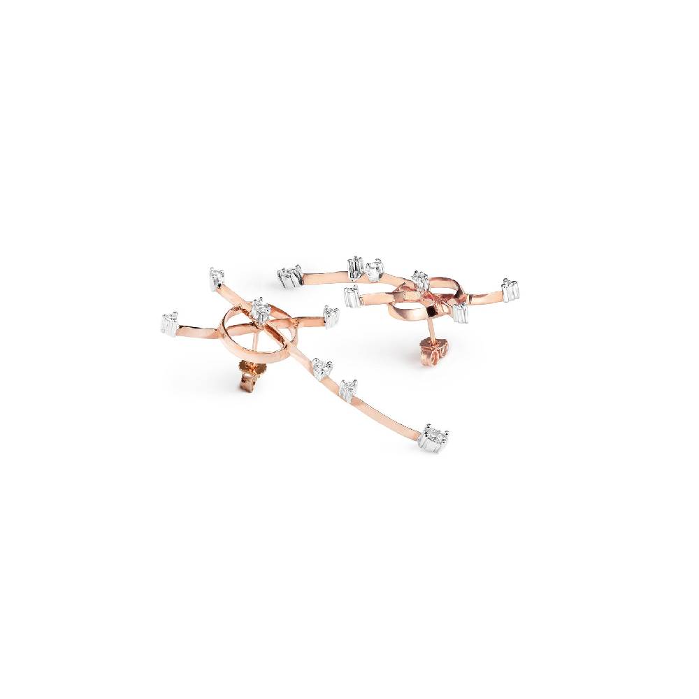 Paola Grande Gioielli BALANCE Orecchini 'Freccia' in oro rosa Saldi Di Fabbrica
