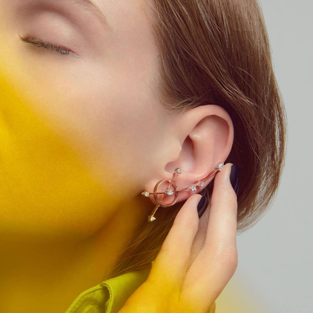 Paola Grande Gioielli BALANCE Orecchini 'Freccia' in oro rosa Saldi Di Fabbrica