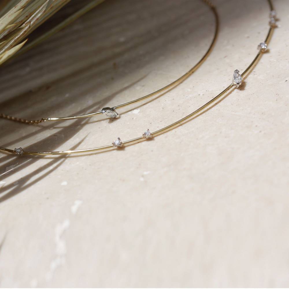 Paola Grande Gioielli BALANCE Choker 'Balance' in oro giallo Offerte giornaliere