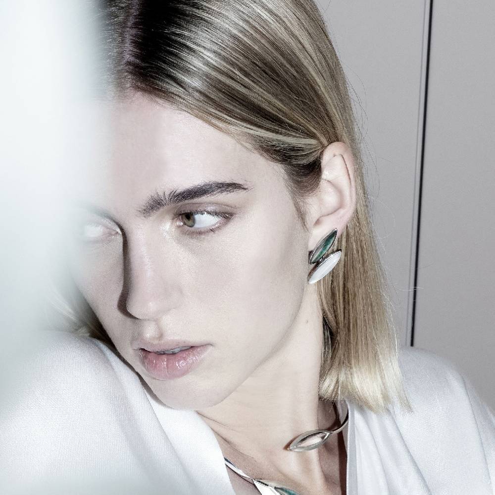 Paola Grande Gioielli AURUM Orecchini piercing 2 navette Italy
