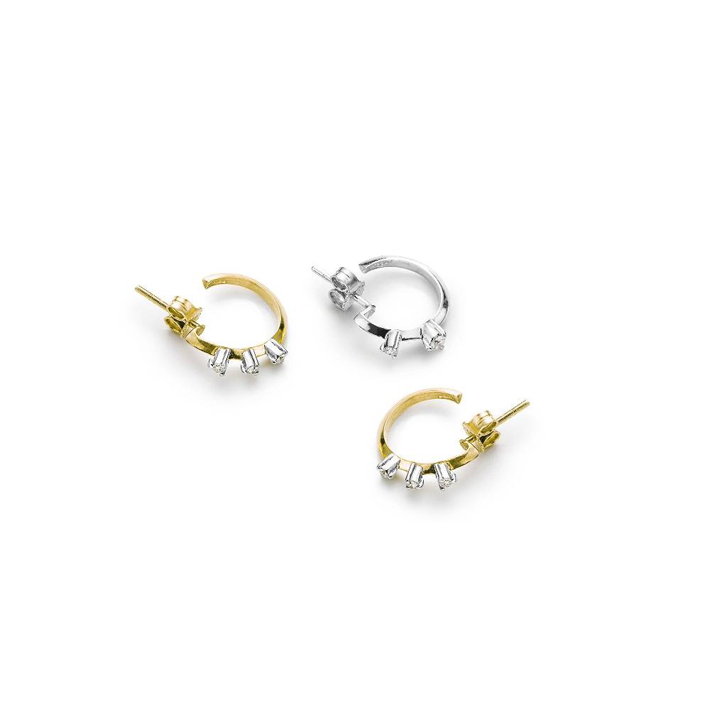 Paola Grande Gioielli BALANCE Set di tre cerchietti 'Balance' oro giallo e oro bianco Economico