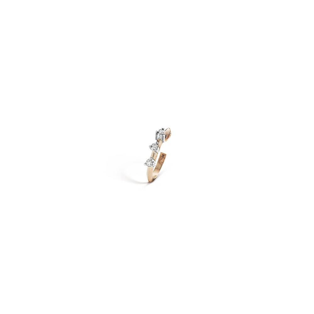 Paola Grande Gioielli BALANCE Ear cuff 'Balance' in oro rosa con diamanti taglio brillante Vendite Flash