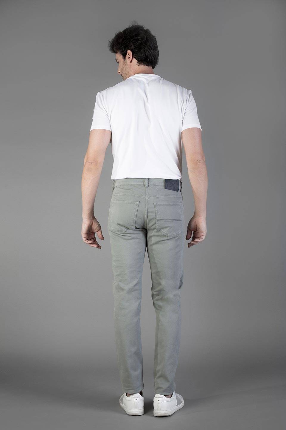 Paul Cortese Gabardine 5 tasche Grey Qualità Garantita