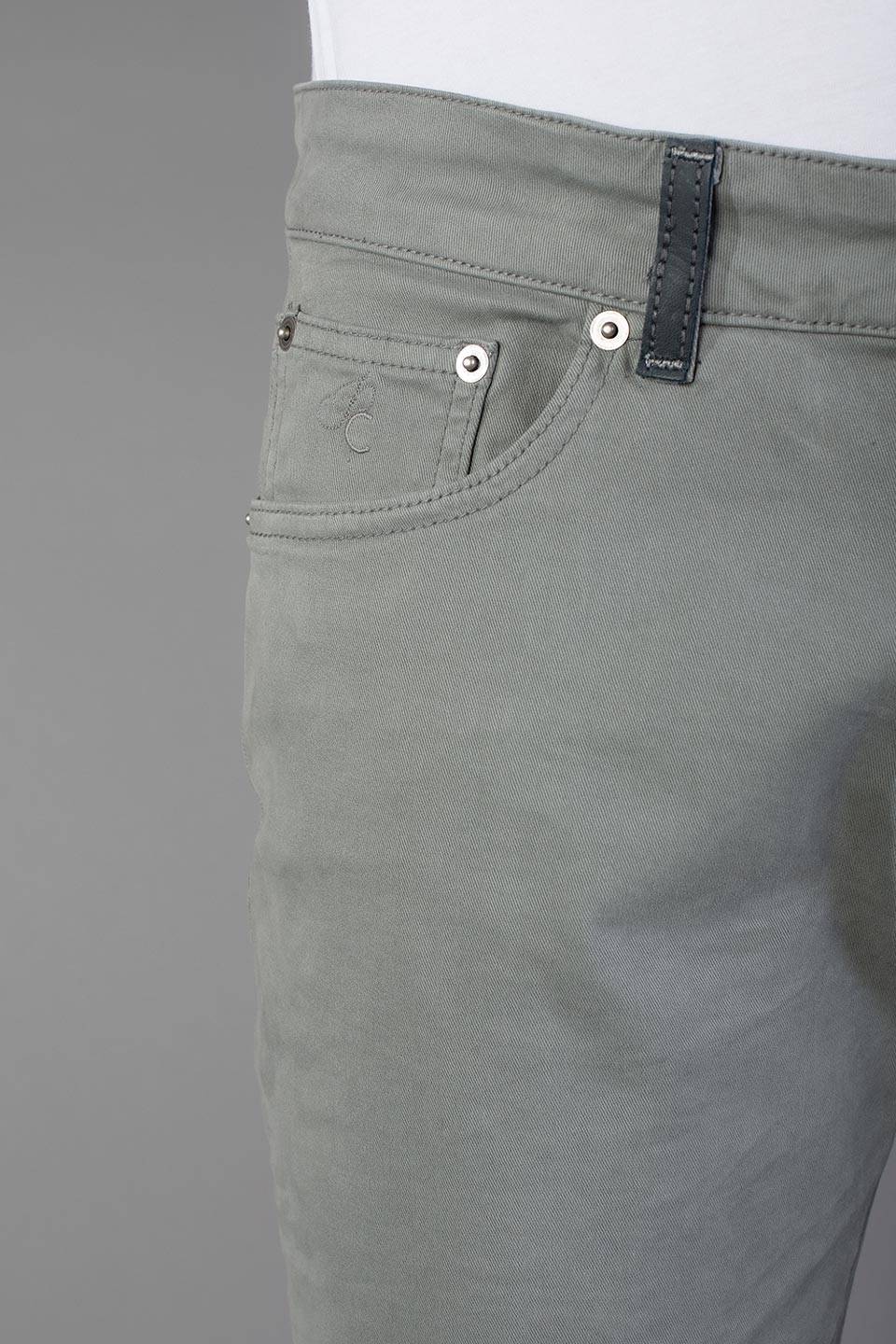 Paul Cortese Gabardine 5 tasche Grey Qualità Garantita