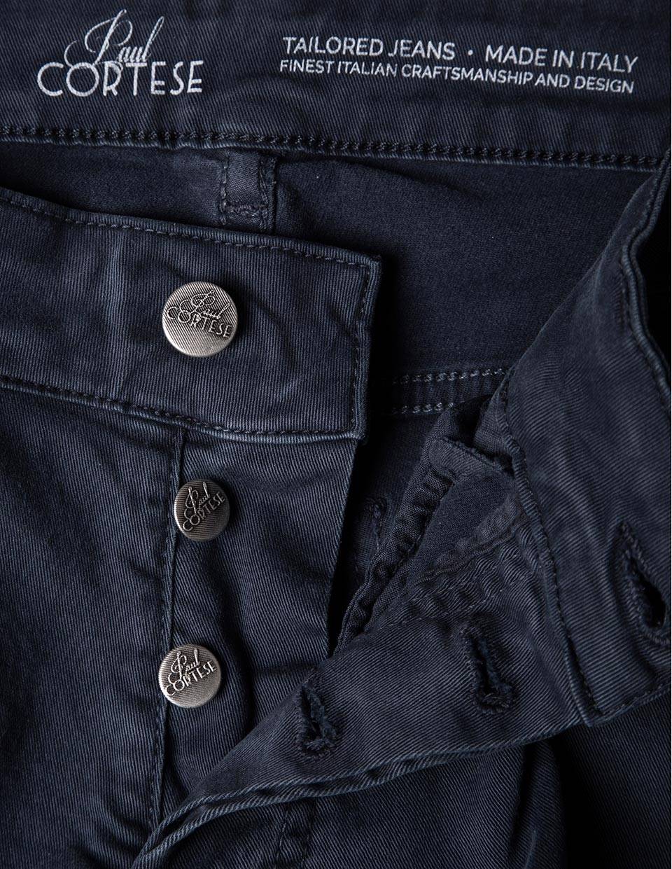 Paul Cortese Gabardine 5 tasche blue Negozi Online