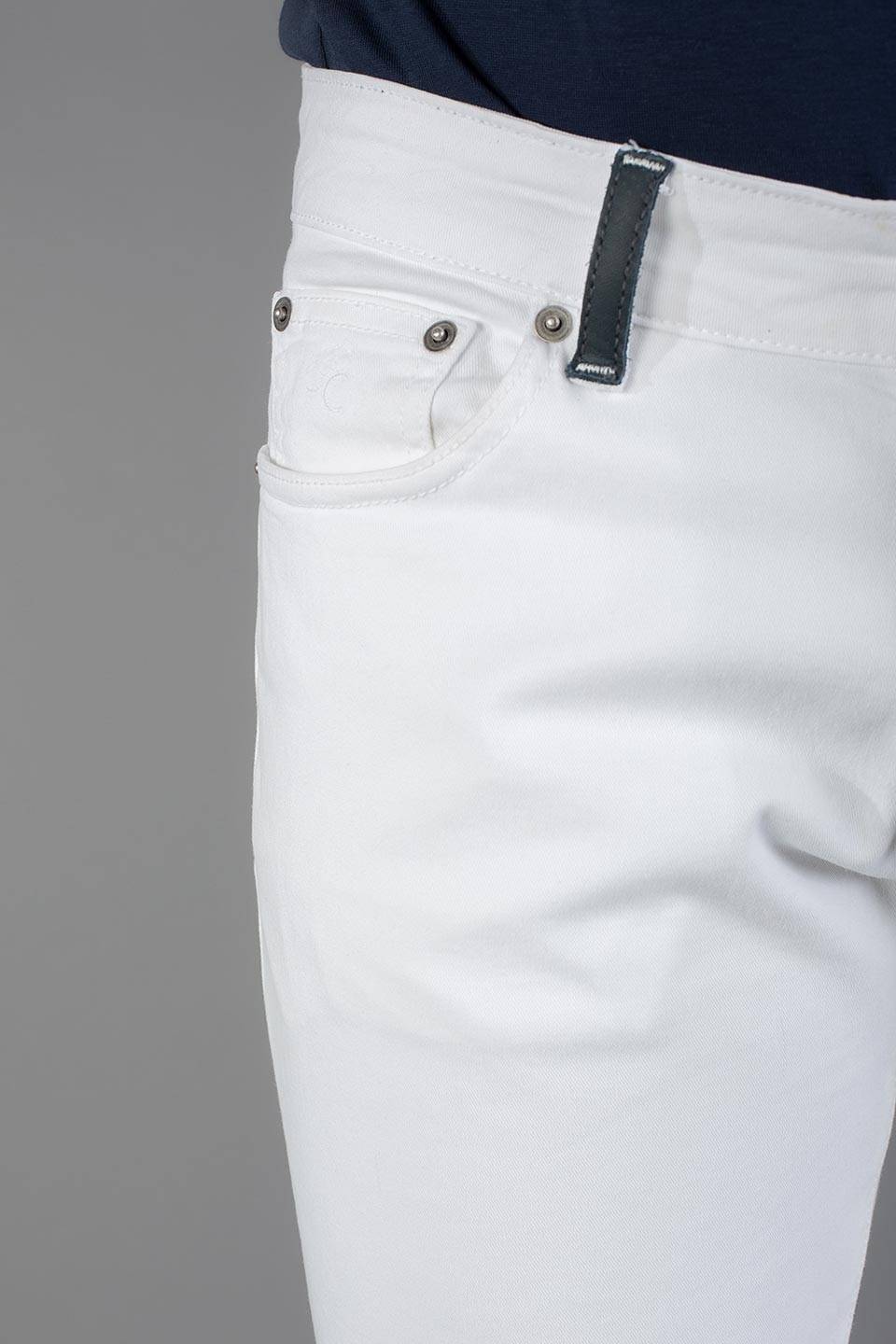 Paul Cortese Gabardine 5 tasche white Acquista Ora