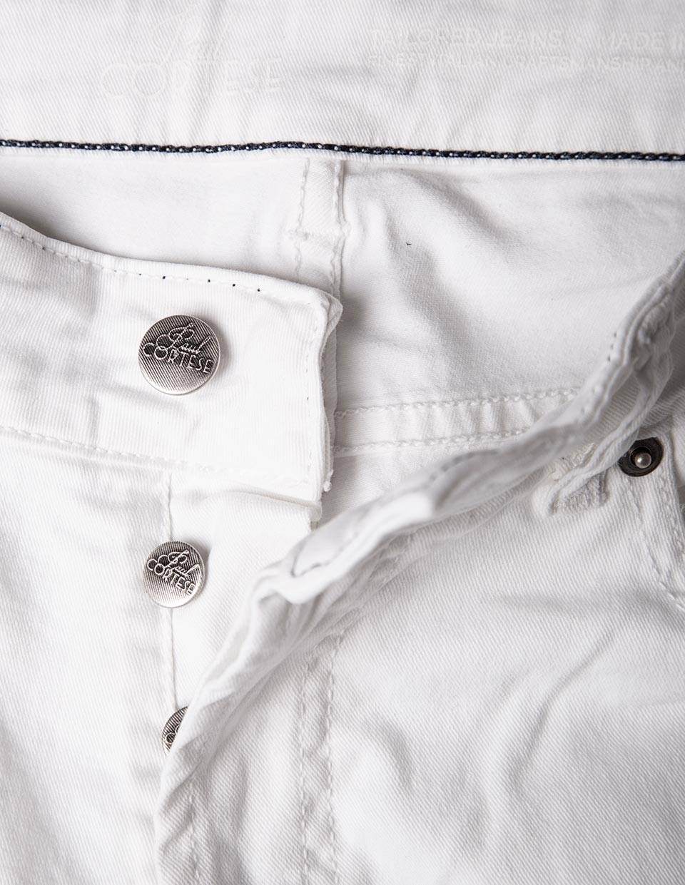 Paul Cortese Gabardine 5 tasche white Acquista Ora