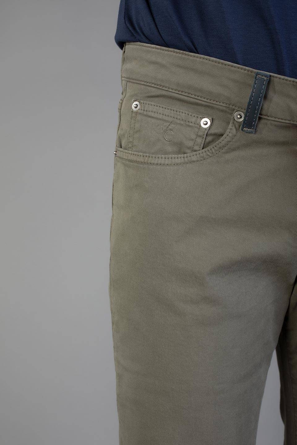Paul Cortese Gabardine 5 tasche Green Promozione Limitata