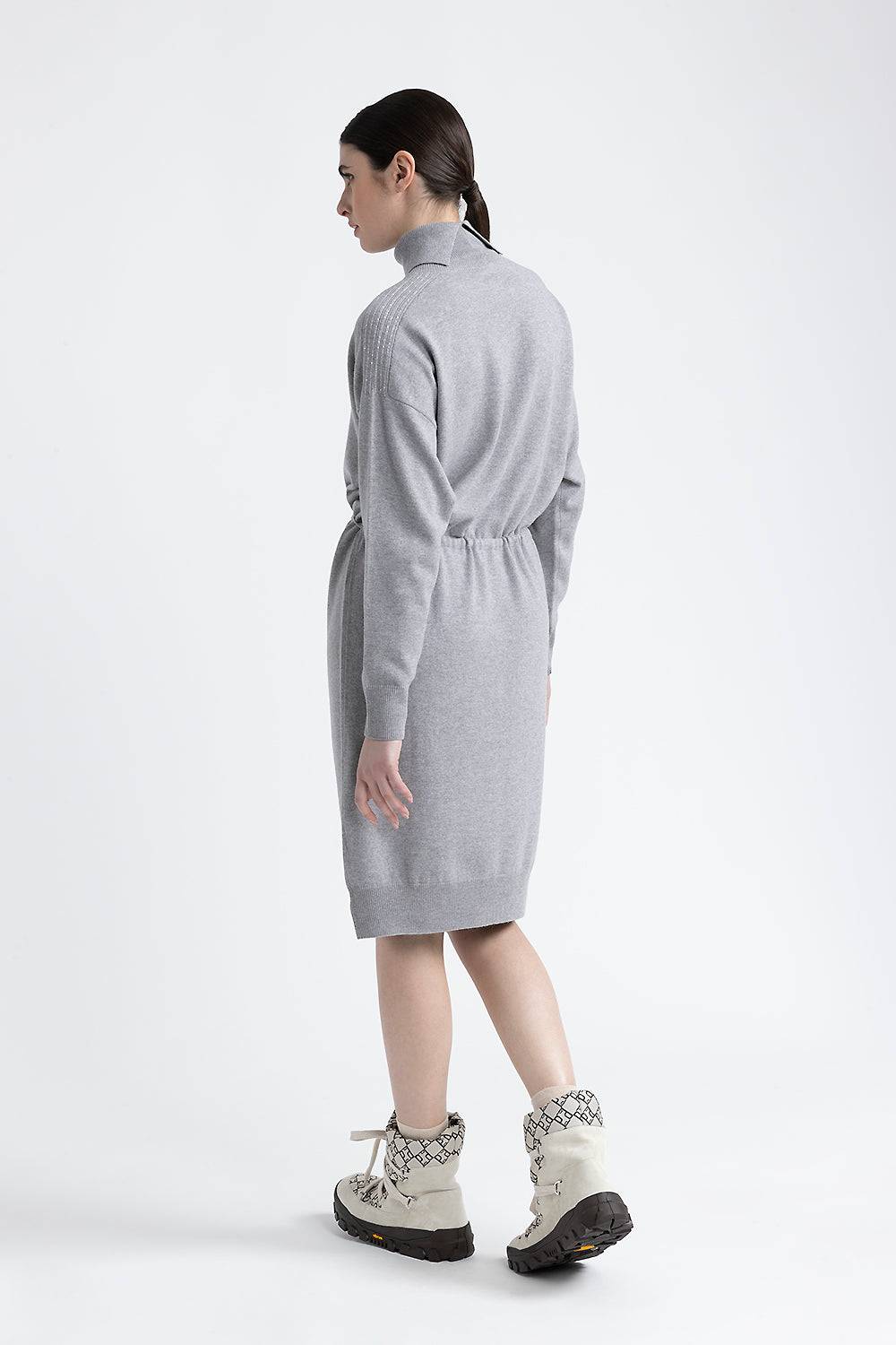 Peserico Abito midi in lana, seta e cashmere Consegna Veloce