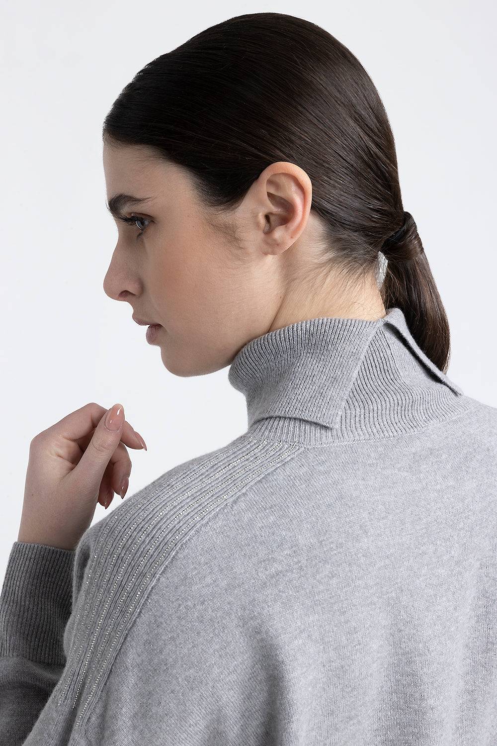Peserico Abito midi in lana, seta e cashmere Consegna Veloce