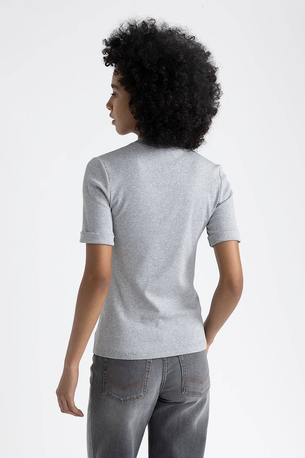 Peserico T-shirt in jersey con Punto Luce Offerte