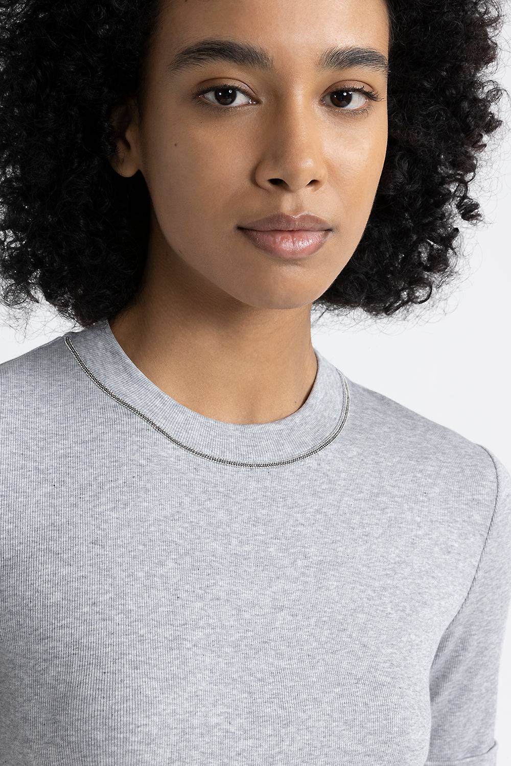 Peserico T-shirt in jersey con Punto Luce Offerte