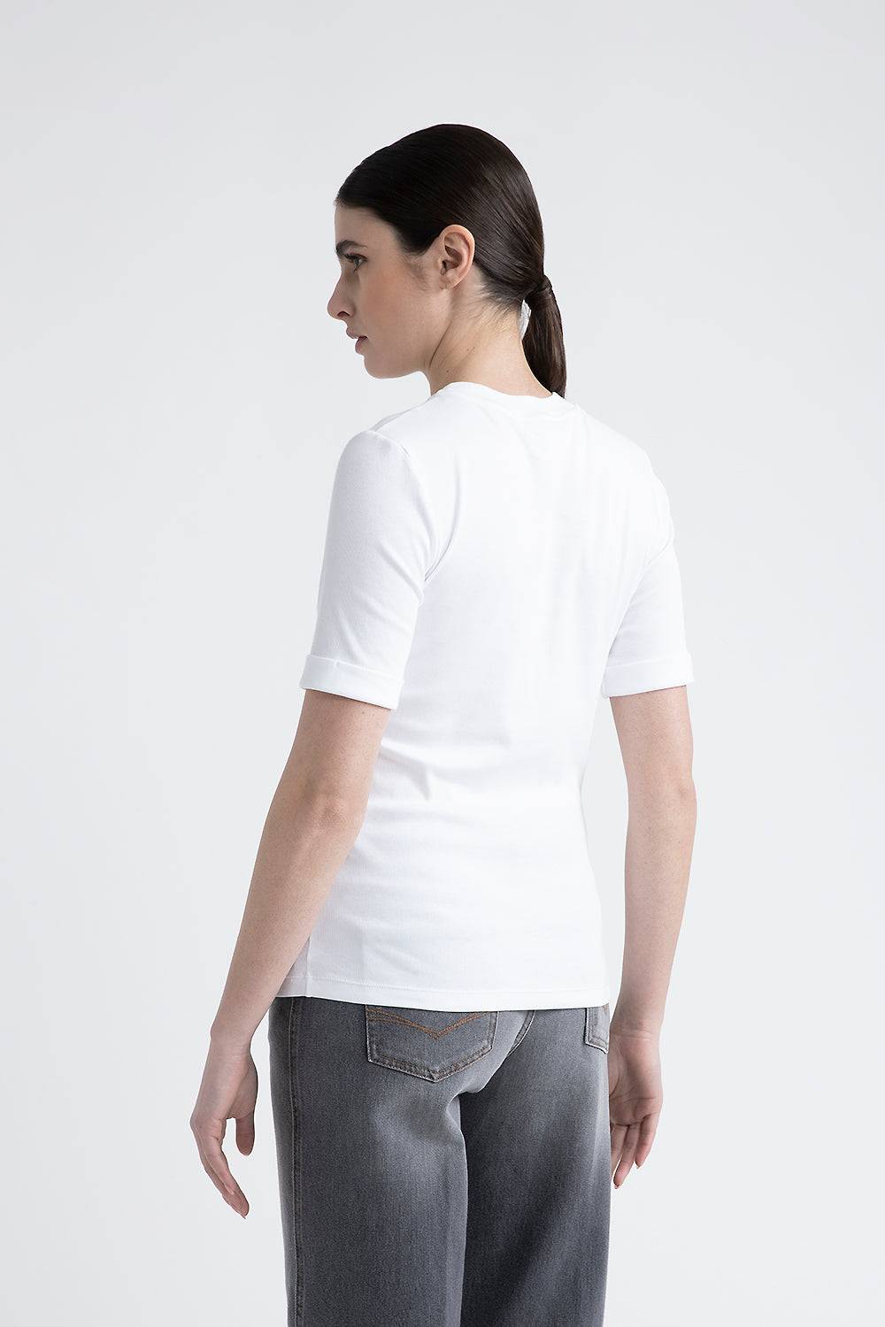 Peserico T-shirt in jersey con Punto Luce Hotsell