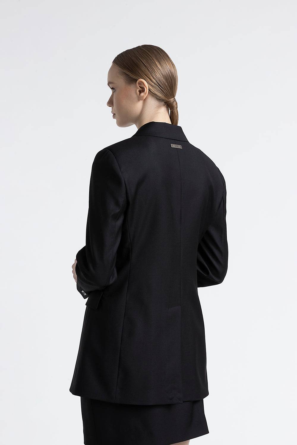 Peserico Blazer doppiopetto in twill di pura lana 2025