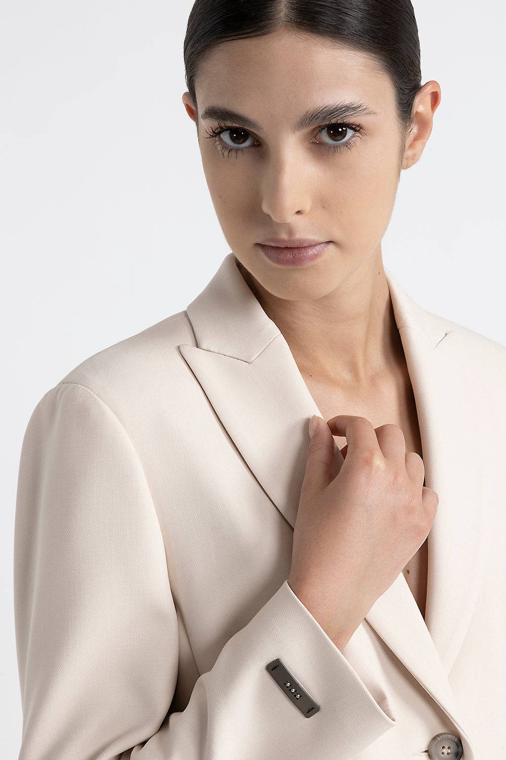 Peserico Blazer in tela tecnica double Qualità