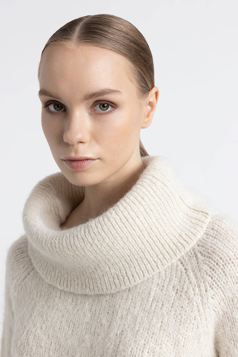 Peserico Maglia con spalle scoperte in lana d'alpaca e merino Negozi Online