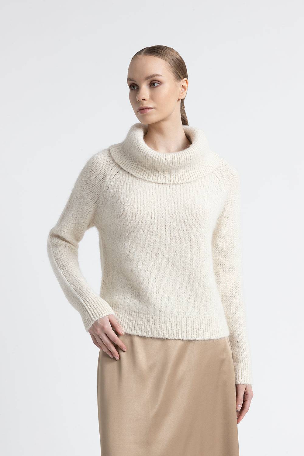 Peserico Maglia con spalle scoperte in lana d'alpaca e merino Negozi Online