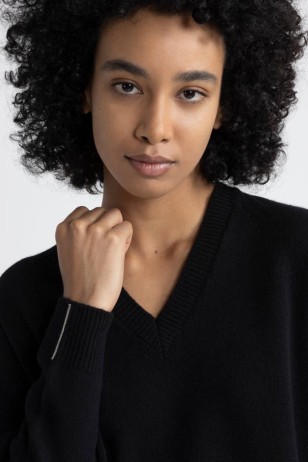 Peserico Maglia con scollo a V in lana, seta e cashmere Novità