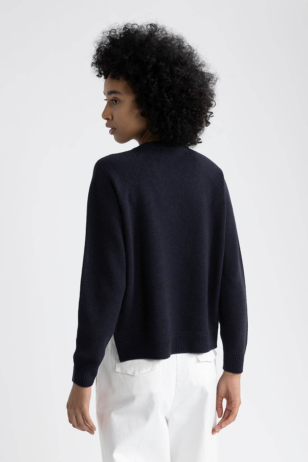 Peserico Maglia con scollo a V in lana, seta e cashmere Presa