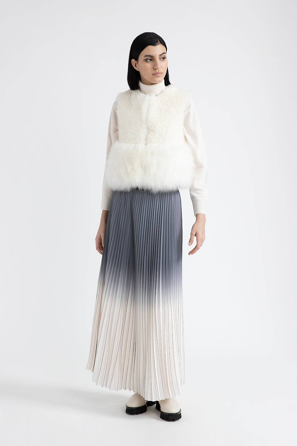 Peserico Gilet in vero pelo di capra cashmere Saldi